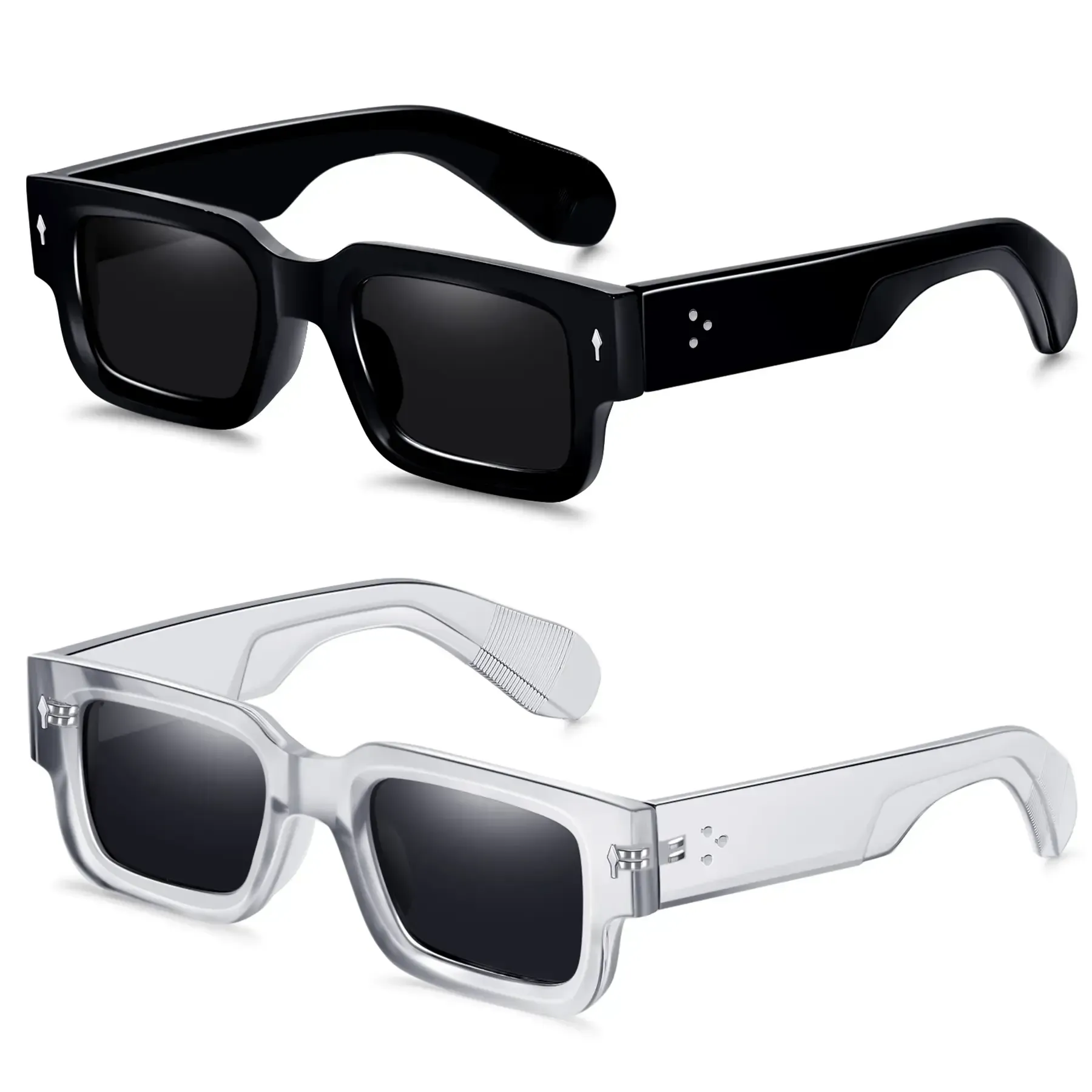 Pack Retro Square Sunglasses for Women Men