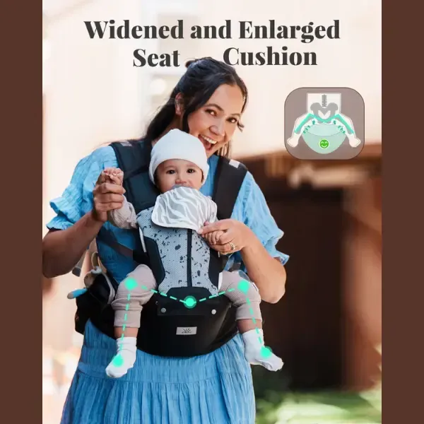Baby Carrier, Safety-Certified 6-in-1 Baby Carrier Newborn to Toddler