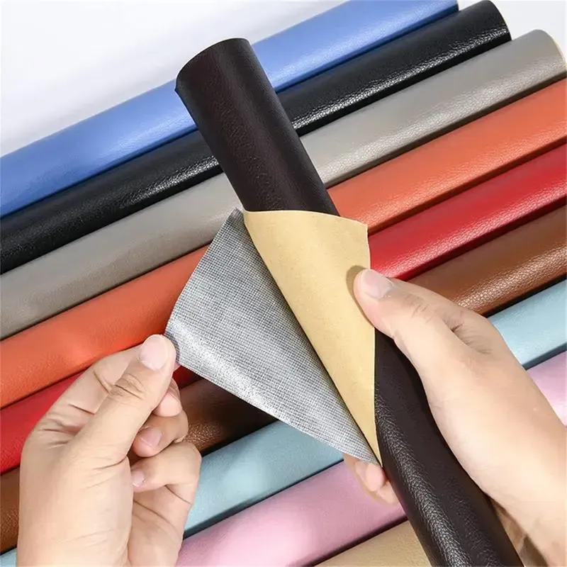 20*54 Inch Self-Adhesive Leather Sticker Patch Cuttable Sofa Repair,PVC Leatherette Waterproof