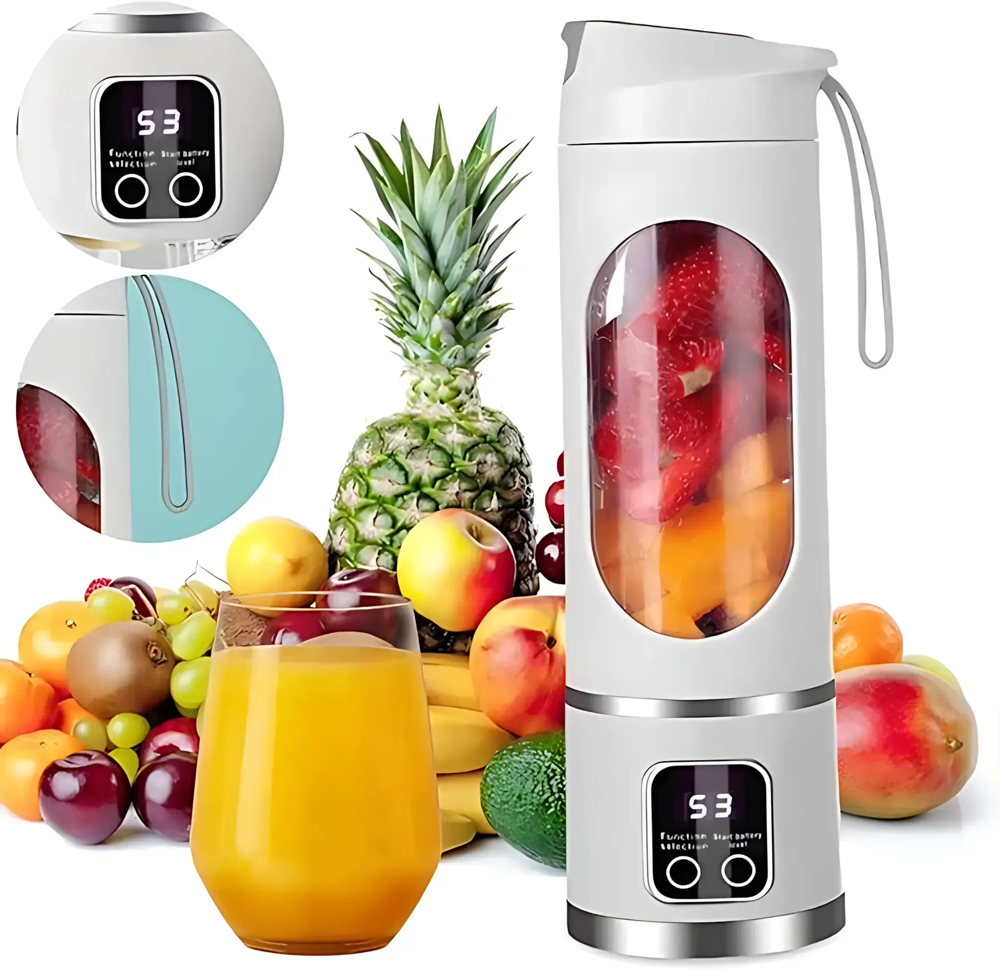 Compact Vegetable Juicer - Fruit Juice Extractor, Multifunctional Juicer