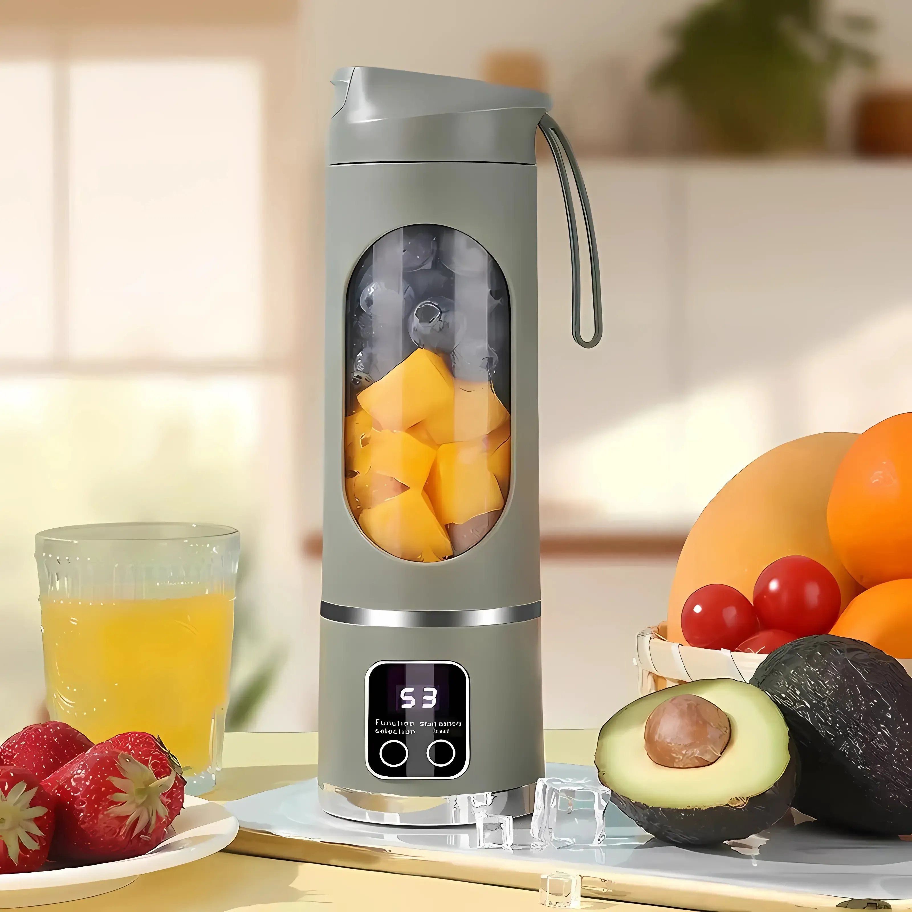Compact Vegetable Juicer - Fruit Juice Extractor, Multifunctional Juicer