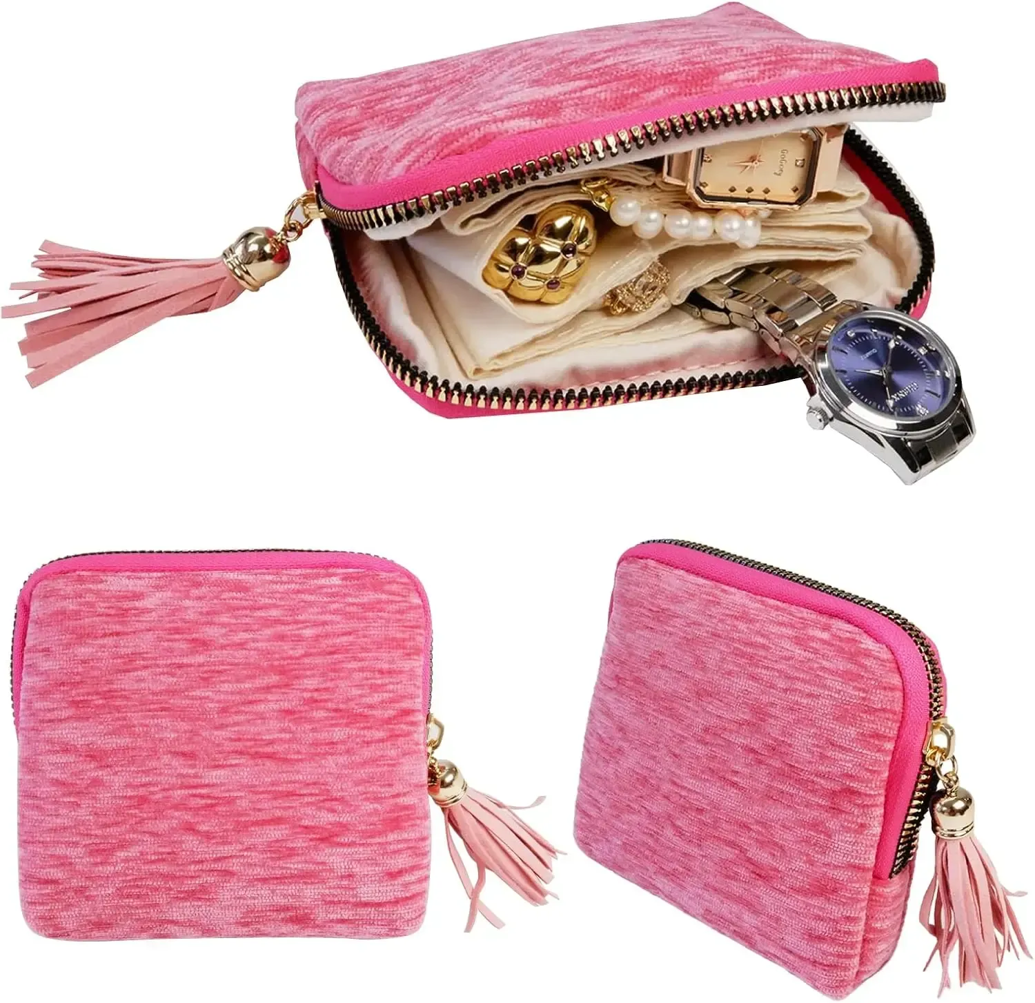 Every woman should have her own jewelry bag - suitable for storing jewelry at home, during travels, and at parties, etc.