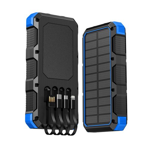 36800 &  49800mAh Solar Charger Power Bank Wireless Charger Built in 4 Cables 7 Outputs 15 Watts Fast Charging