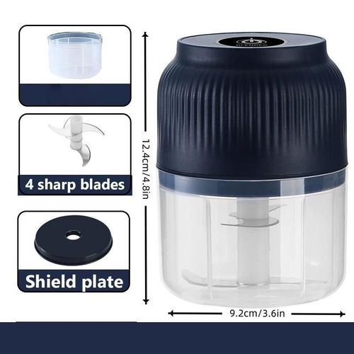 Electric Garlic Chopper: Your Versatile Kitchen Companion ·6 sharp blades