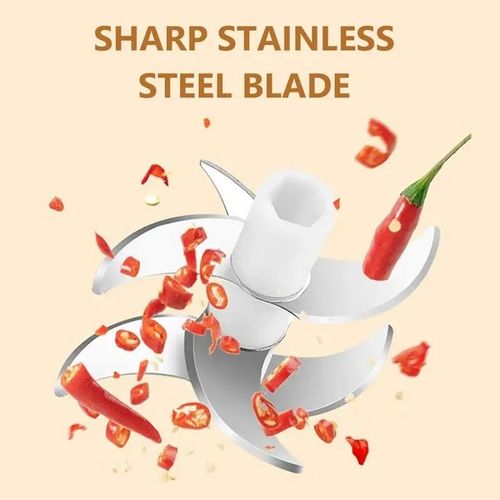 Electric Garlic Chopper: Your Versatile Kitchen Companion ·6 sharp blades