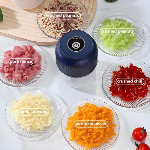 Electric Garlic Chopper: Your Versatile Kitchen Companion ·6 sharp blades