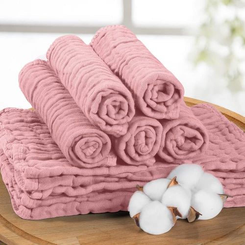 10Pcs Baby Registry Yoofoss Muslin Burp Cloths for Baby 10 Pack 100% Cotton Baby Washcloths for Boys Girls Large 20''X10'' Super Soft and Absorbent White