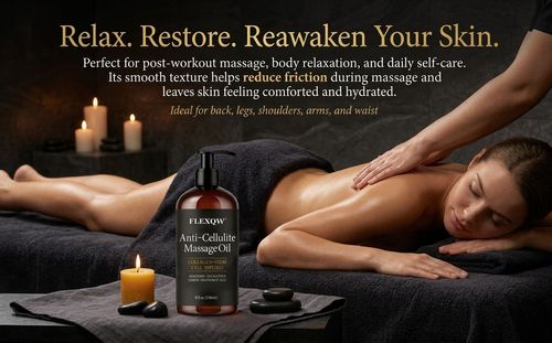 The whole family will benefit from it - Flowziax Anti-Excess Fat Massage Oil, 8 ounces - Improves the appearance of excess fat - Body care and skin care massage oil