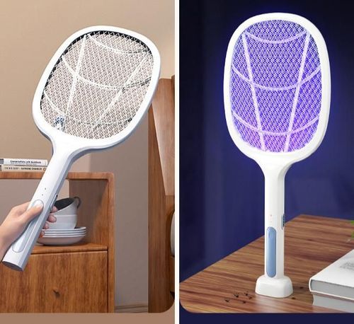 Household necessities - Powerful insect repellent device, suitable for both indoor and outdoor use - 8 LED mosquito traps with large mesh design, rechargeable fly killer