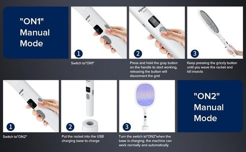 Household necessities - Powerful insect repellent device, suitable for both indoor and outdoor use - 8 LED mosquito traps with large mesh design, rechargeable fly killer