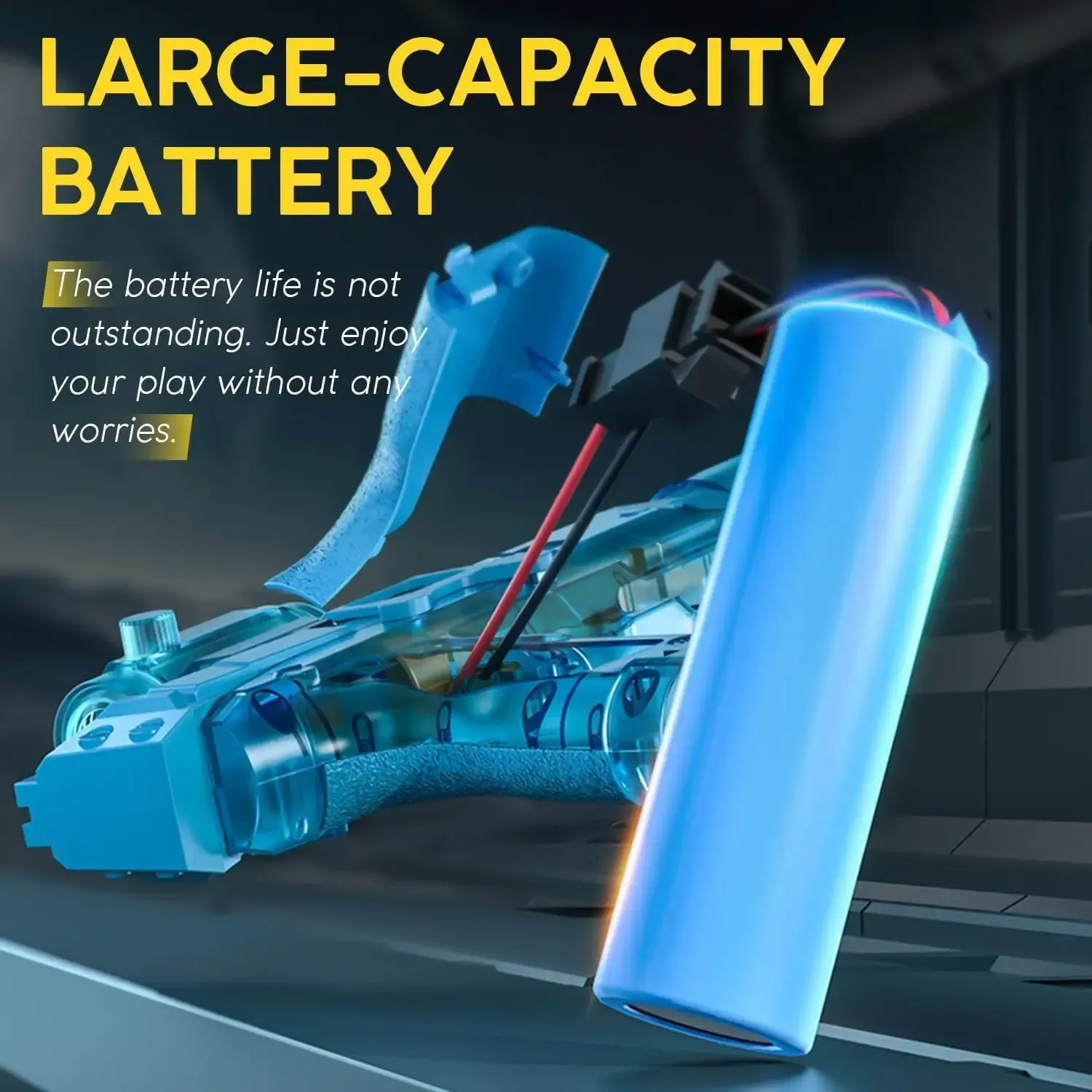 Ultimate Battle Water Blaster Powerful Electric Water Gun, Automatic Squirt Blaster with Glowing Muzzle 320cc High Capacity, Up to 32 FT Range, Outdoor Summer Party Toy OutdoorFun for Adults &Kids Toys Summervibes