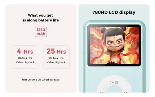 Y1 Retro MP3 Player with Bluetooth, Back to the 2000s Digital Music  Video Player。 HiFi Sound, Portable Music Player for Everyday Listening.