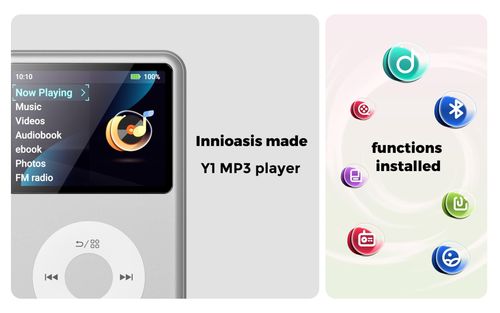 Y1 Retro MP3 Player with Bluetooth, Back to the 2000s Digital Music  Video Player。 HiFi Sound, Portable Music Player for Everyday Listening.