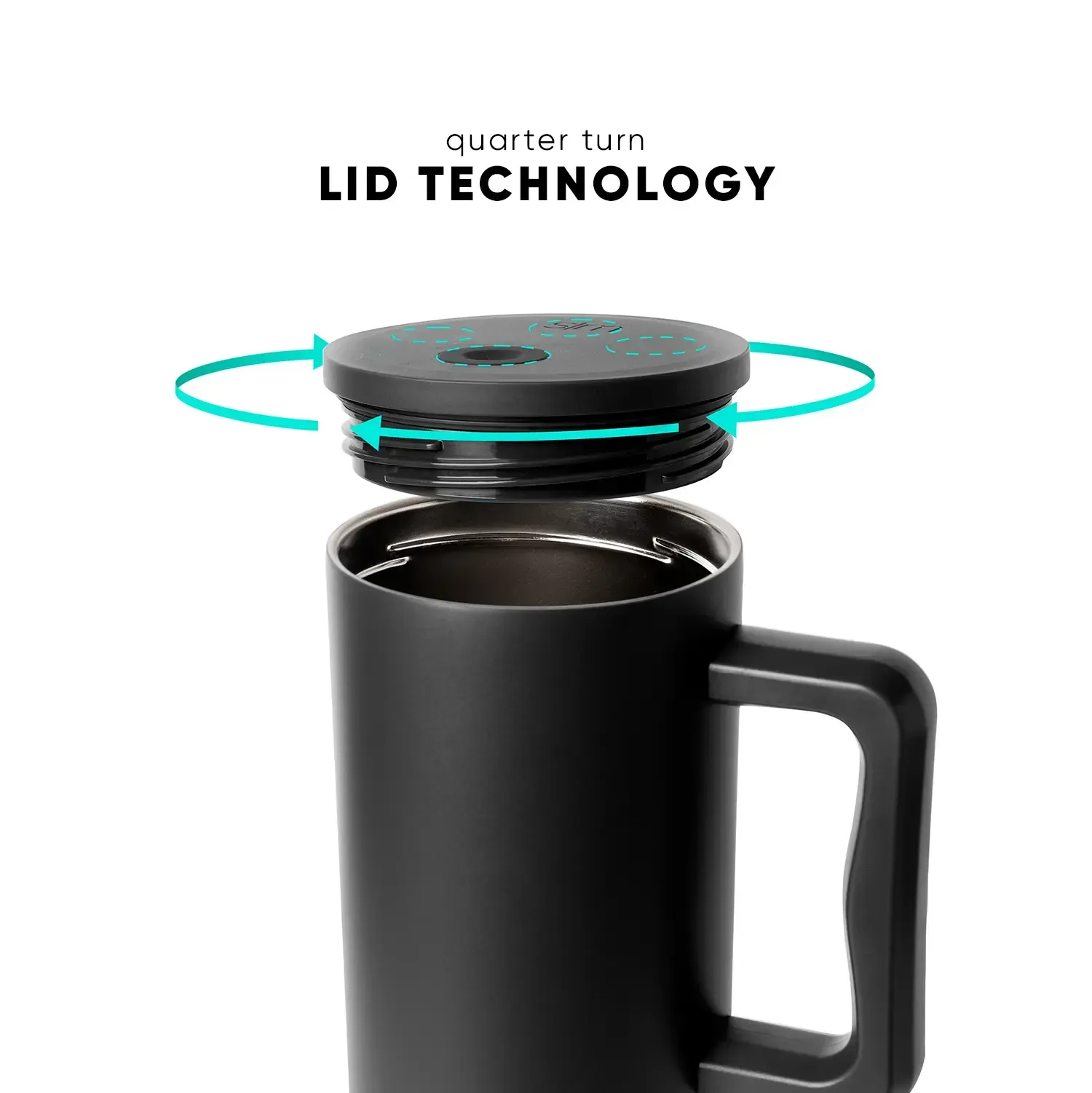 1200ml Large Capacity-Simple Modern 40oz Trek Tumbler with Handle and Straw Lid - Vacuum Insulated Stainless Steel, Reusable, Cupholder Friendly