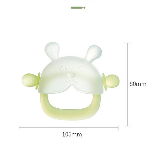 2-pack-Bunny Baby Teether Mitten - No Gagging - Nano Plasma Anti-Dust, BPA FREE Food Grade Silicone, Wearable Anti-Falling Wristband Design, Learning Grasping Toy for 3-18 Months Baby, Sensory Teether - Baby Items, Infant, sohochic, Animals, Bunny Ears