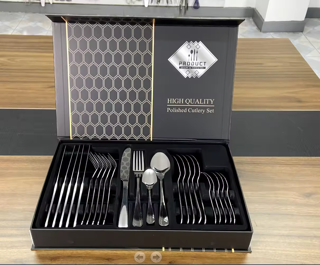 Cutlery, knife, fork, kitchen spoon gift set