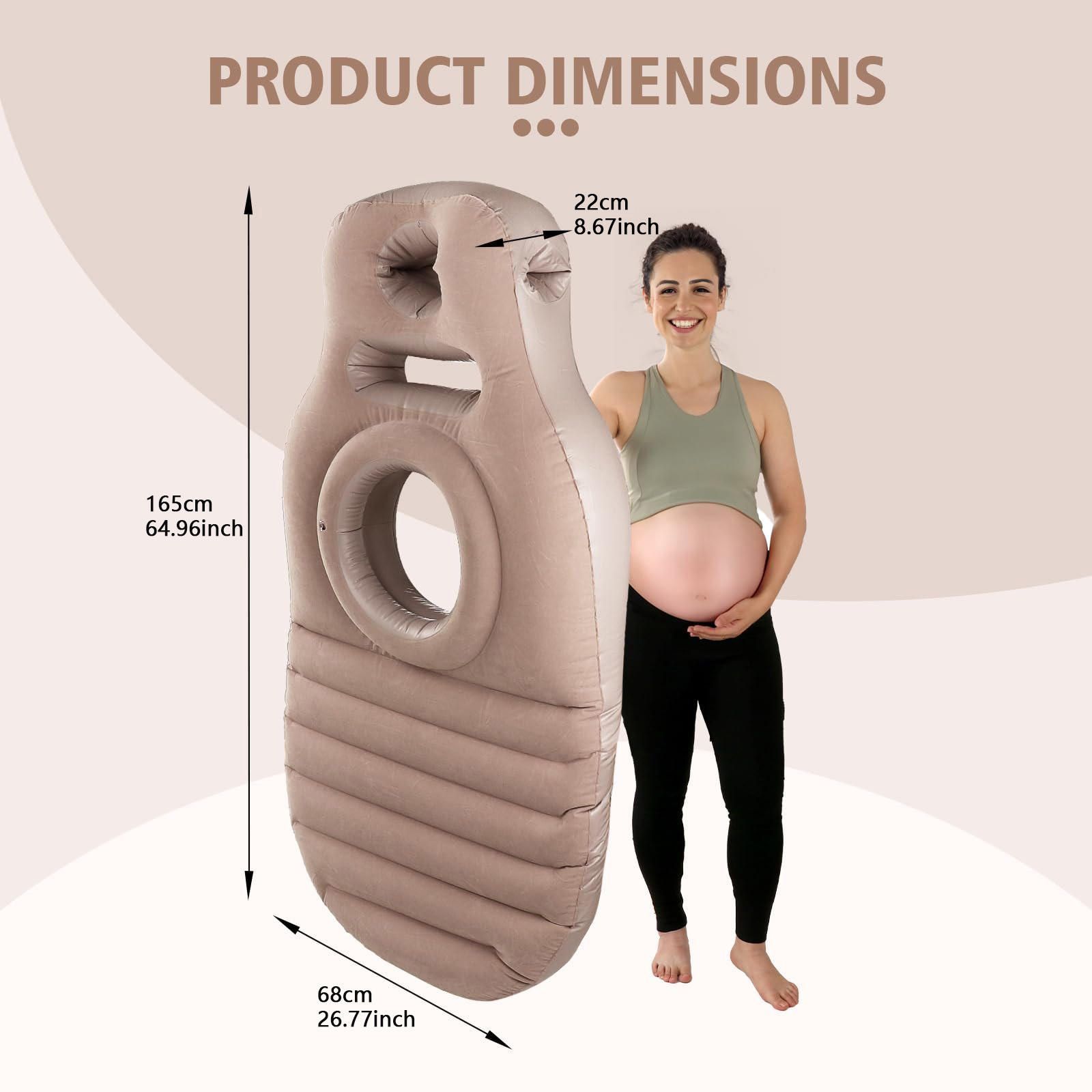 Multifunctional Full Body Pregnancy Inflatable Bed and Massage Pad Belly Button Pregnancy Pillow