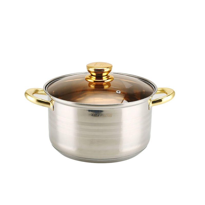 6-piece stainless steel cookware set