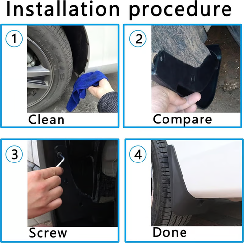 Universal Tire Mud Flaps