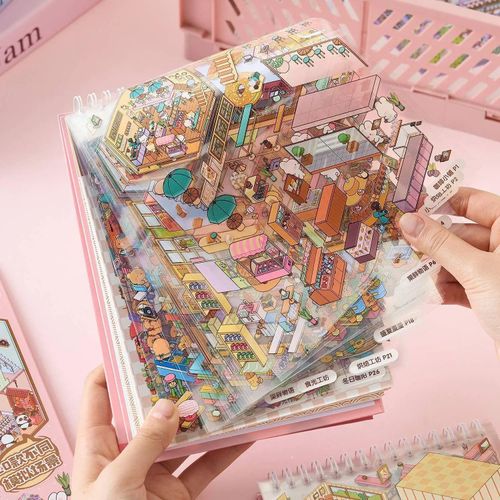3D Scene Sticker Book