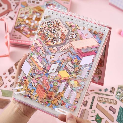3D Scene Sticker Book