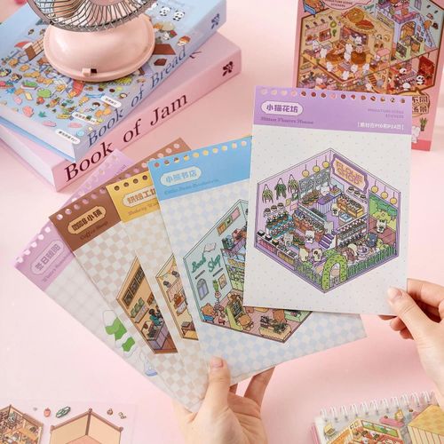 3D Scene Sticker Book