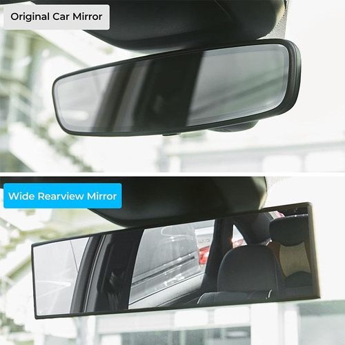 🚗 Drive Safer, See Clearer – ✨ Upgraded 11.8 Wide-Angle Rearview Mirror – For Panoramic, Anti-Glare Vision