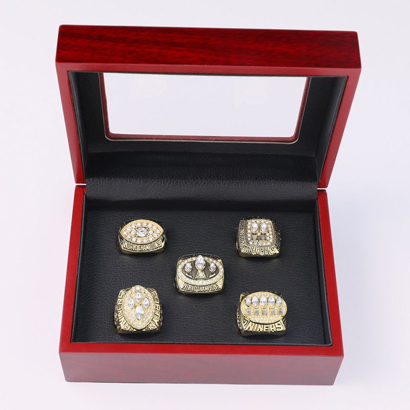 NFL San Francisco 49ers Championship Ring Set of 5