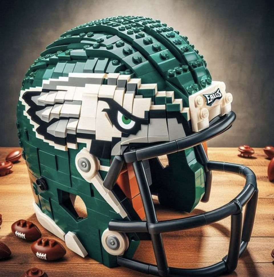 NFL Building Block  Helmet  LEGO®-Style🧩🏈 CE Certified Family Build Gift Collectors Block Set