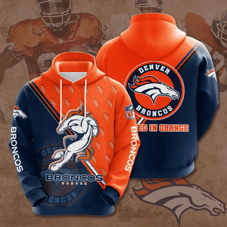 Denver Broncos Unisex Long Sleeve Hoodie