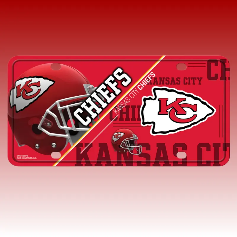 NFL Team Metal License Plate