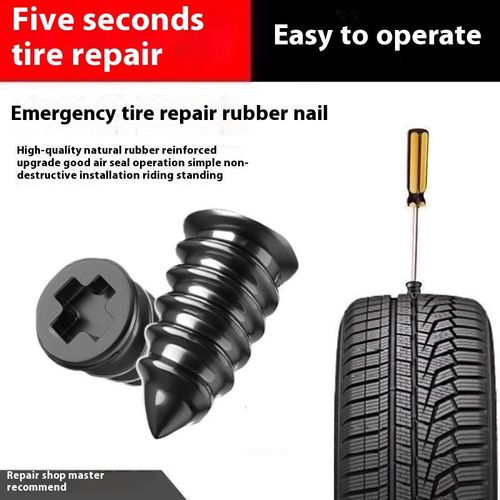 Wholesale High Quality Vacuum Tire Repair Spiral Rubber Nails Fast Tool Self-Service Tire Repair Nail Ebike and Motor