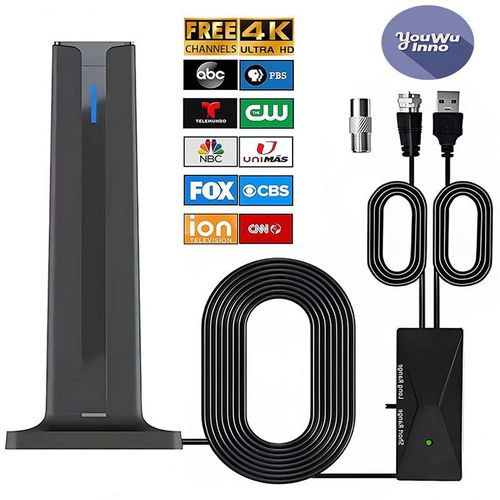 Indoor HDTV antenna with magnetic base