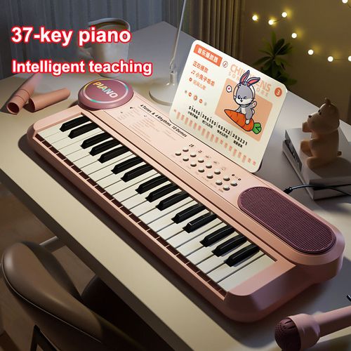 Kids Piano Toys 37 Keys Children's Early Childhood Multifunctional Educational Electronic Piano Sensory Toys Birthday Present