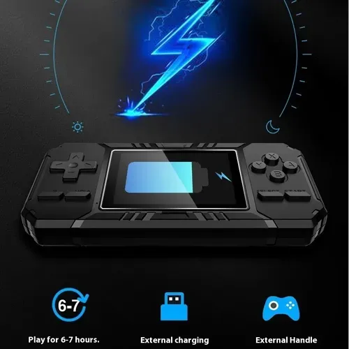 New S8 Handheld Game Console Classic 3-Inch 520 Games Connected Large Screen Doubles Retro Contra Arcade Rechargeable Boy Gifts