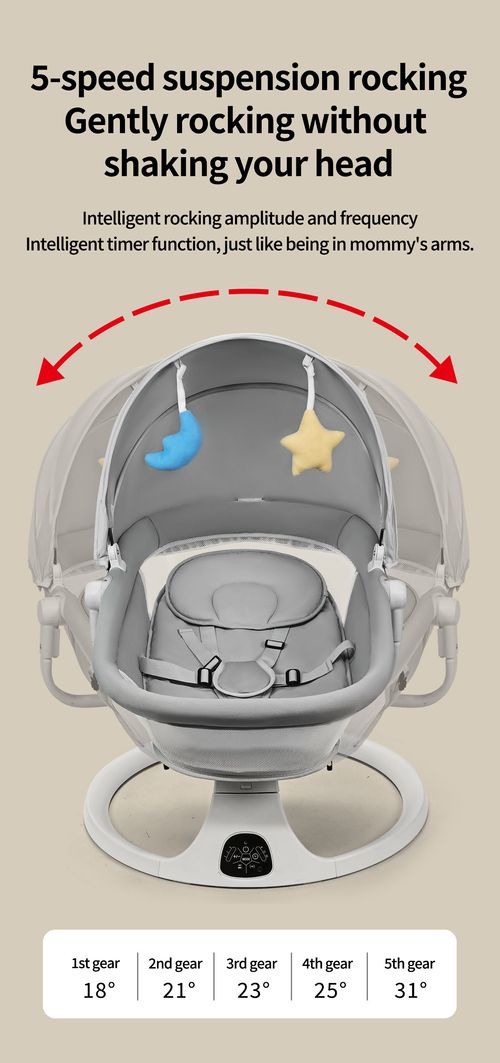 Baby electric rocking chair for newborn baby to sleep multifunctional soothing chair cradle bed