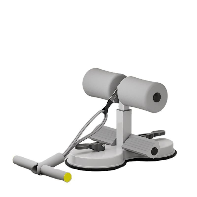 Sit-up assist device for abdominal muscle training for men and women with simple adjustment suction cup type holder for home abdominal training