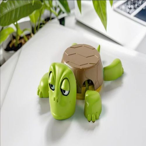 Turtle Squishy Stress Relief Coaster - Pop Eyes Funny Desk Decor