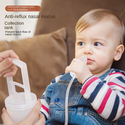 Large pull-out nasal aspirator, negative pressure vacuum nasal suction, nasal congestion removal tool for children and babies