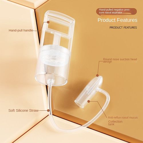 Large pull-out nasal aspirator, negative pressure vacuum nasal suction, nasal congestion removal tool for children and babies