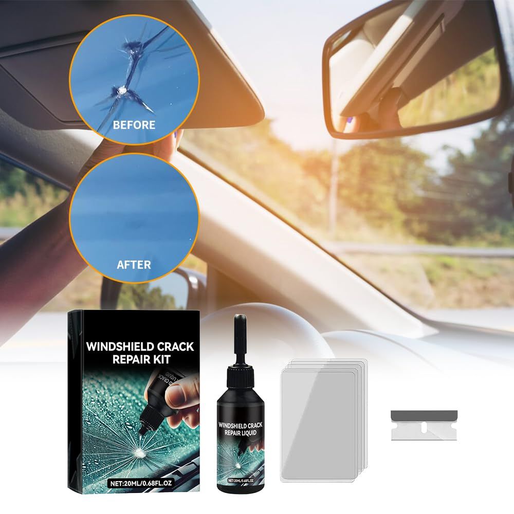 Car Glass Care Kit Car Windshield Crack Scratches Adhesive Repair Fluid