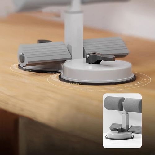 Sit-up assist device for abdominal muscle training for men and women with simple adjustment suction cup type holder for home abdominal training