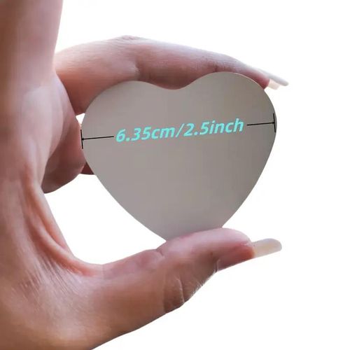 2pcs Convex Wide Angle Rearview Mirrors Adjustable for Cars & SUVs Universal Fit Heart Shaped Blind Spot Exterior Accessories