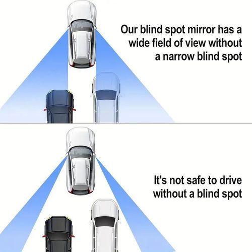 2pcs Convex Wide Angle Rearview Mirrors Adjustable for Cars & SUVs Universal Fit Heart Shaped Blind Spot Exterior Accessories