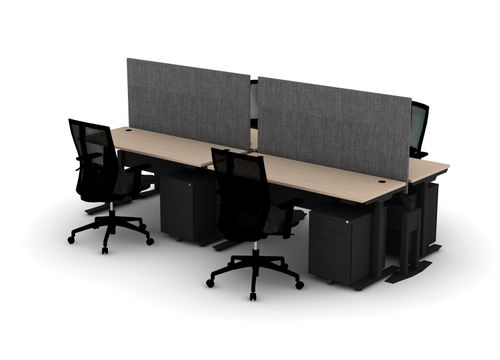 24 Think Desk Bundle (sit to stand) - Pod of 4
