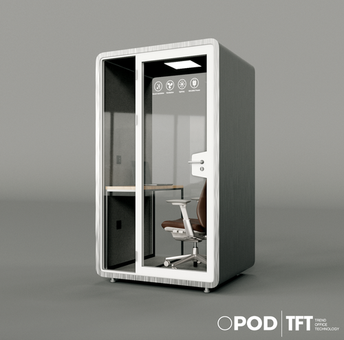 TFT Office Phone Booth.Economical 1-2 Person Use Bigger Size Work Pod With Desk
