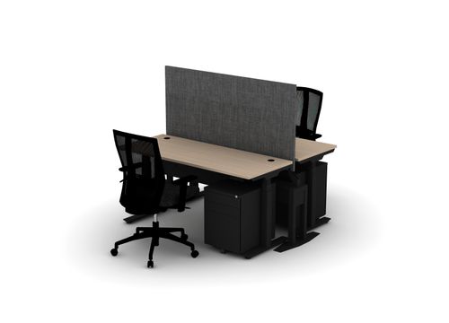 24 Think Desk Bundle (sit to stand) - Pod of 2