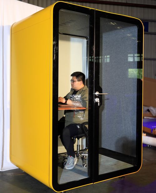 TFT Office Phone Booth. Pro Type 1 Person Bigger Size Zoom Meeting Booth With Standing Desk
