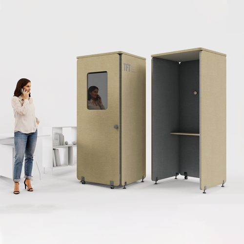 TFT Office Phone Booth.Felt Wall Office Pod 1 Person
