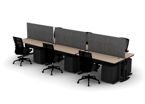 24 Think Desk Bundle (sit to stand) - Pod of 6